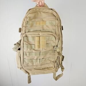 Fieldline Tactical Military Backpack Zipper Compartments Sand Tan Beige Hiking